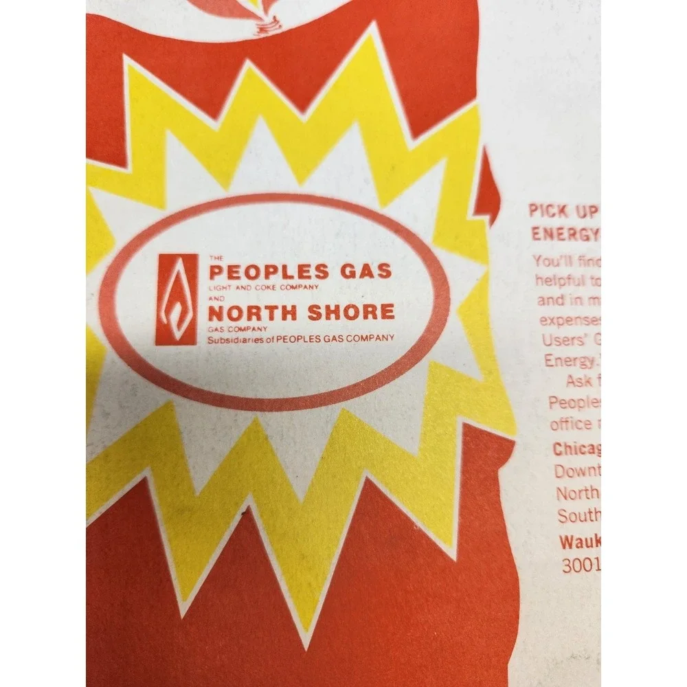 1974 Martha Holmes Holiday Recipes Peoples Gas Chicago Waukegan Cookbooklet